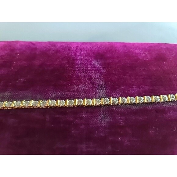 Vermeil Diamond Bracelet Vintage - Picture 5 of 10